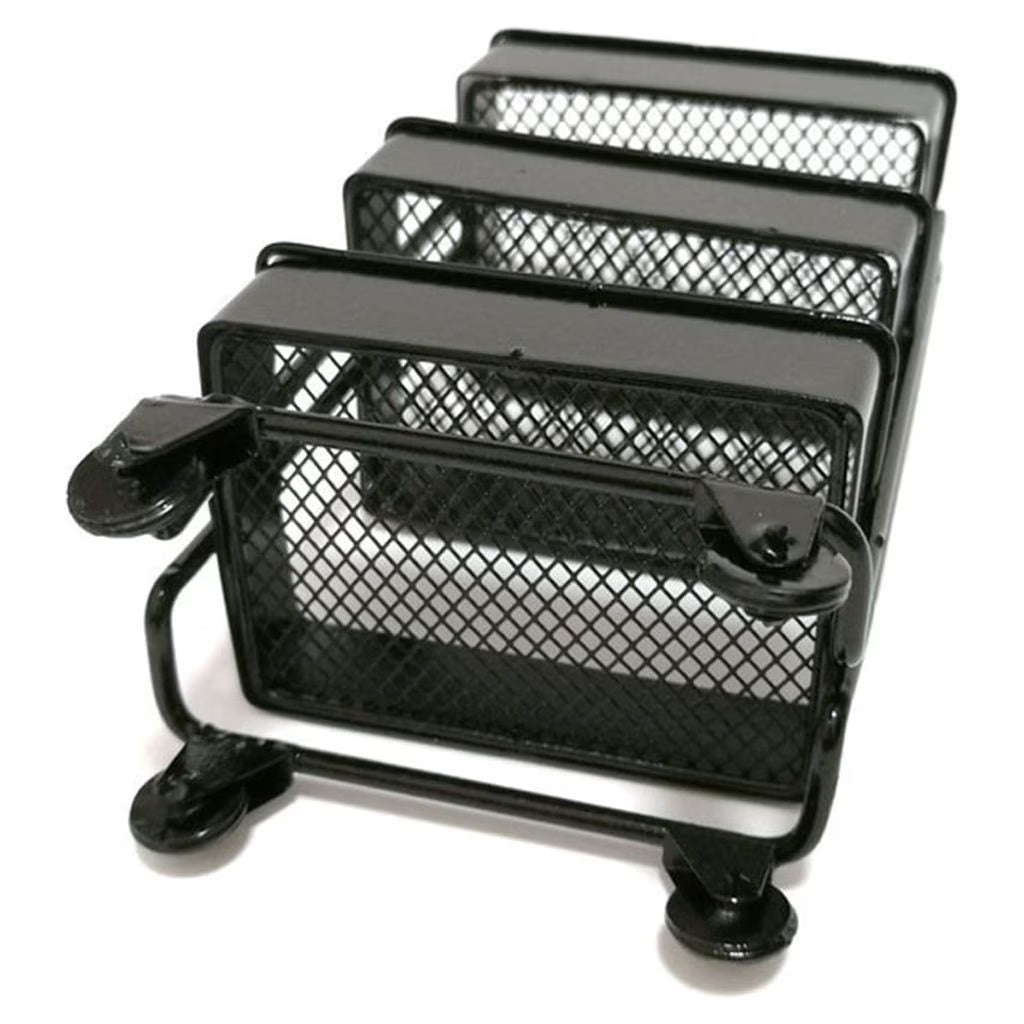 SDFGTstore 3 Tiers Mini Trolley Storage Rack Collection Accessories Miniature Storage Cart